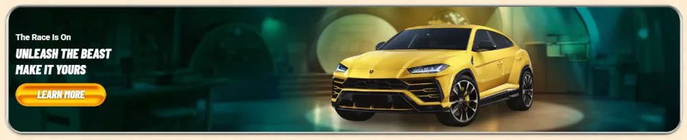 Vegasino "Engedd szabadon a Bestiát" luxus SUV promóciós banner
